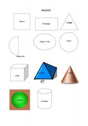 English worksheet: Shapes