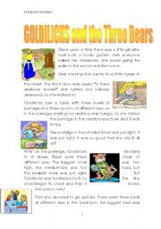 English Worksheet: Goldilocks 