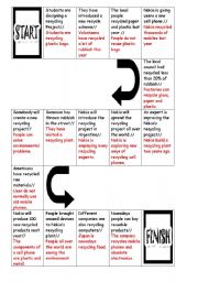 English Worksheet: Passive Voice boardgame