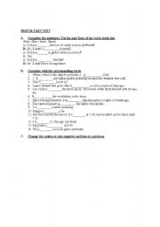 English worksheet: Simple Past