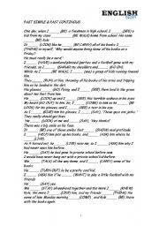 English worksheet: Simple Past and Past Continuo: Kyle