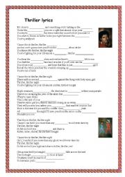 Thriller lyrics