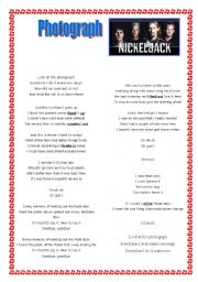 English Worksheet: Photograph - Nickelback