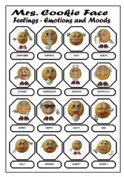 English Worksheet: Feelings Emotions and Moods Pictionary