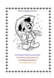 Mickey Coloring Sheet