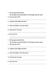 English worksheet: Present Simple (Negative)