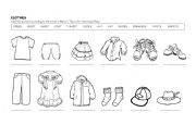 English Worksheet: Clothes