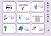 English Worksheet: lets talk (many subjects) 1