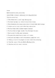 English Worksheet: Skills