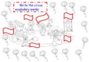 English worksheet: Circus
