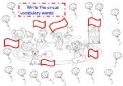 English Worksheet: Circus