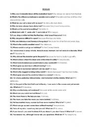 English Worksheet: Riddles