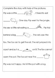 English Worksheet: Reading Comprehension