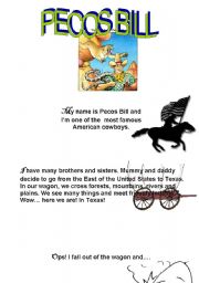 English worksheet: Pecos Bill 