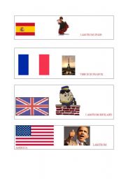 English worksheet: countries