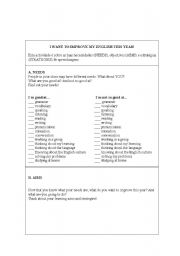 English worksheet: how to improve my emglish