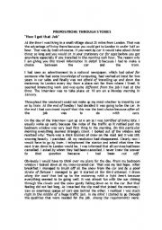 English Worksheet: Prepositions Through Stories