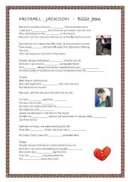 English Worksheet: Michael Jackson - Billie Jean