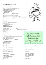 English Worksheet: SONG 