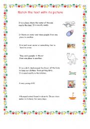 English worksheet: aimed reading