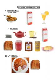 English Worksheet: Breakfast in Great Britain