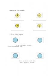 English worksheet: Time