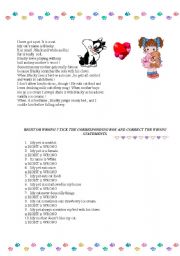 English Worksheet: MY PET