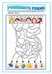 POSSESSIVE FORMS (possessive case, possessive adjectives and promouns)