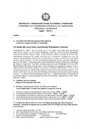 English Worksheet: Periodismo