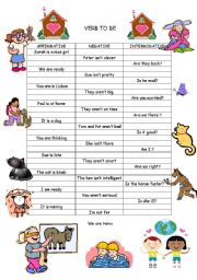 English Worksheet: verb to be 