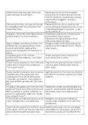 English Worksheet:  Maaori Creation story