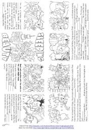English Worksheet: Sleeping Beauty (Story Mini Book)