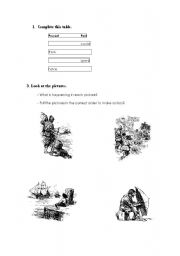 English Worksheet: activities related to the book robinson crusoe