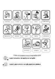 English Worksheet: Sports and preferences