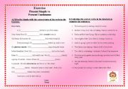 English worksheet: present simple and present continuous