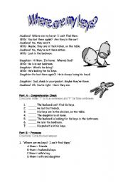 English worksheet: prepositions of location