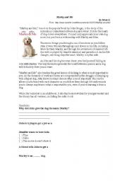 English Worksheet: Marley and Me - Movie