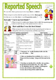 English Worksheet: Reported Speech