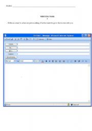 Writing activity - E-mail