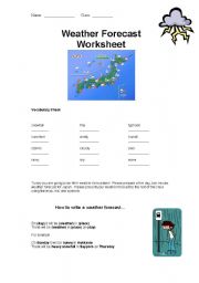 English Worksheet: Weather Forecasting Lesson