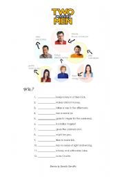 English Worksheet: Two and a half men - Video Activity