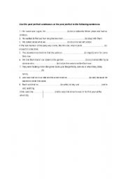 English worksheet: Past Perfect vs. Past Perfect continuous