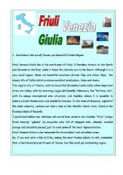English worksheet: Friuli Venezia Giulia