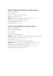 English Worksheet: Independent Speaking Task Outlines