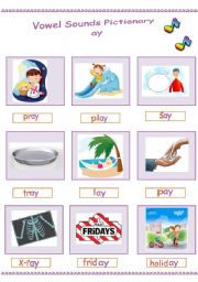 English Worksheet: sound pictionary 