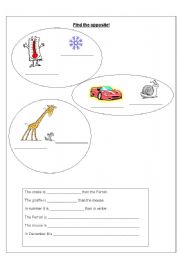 English worksheet: opposites 