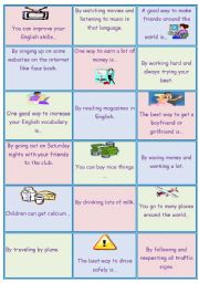 English Worksheet: PAIR MAKING (GERUNDS) to describe how somethings may be done