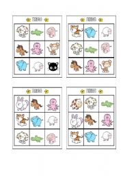 English Worksheet: Bingo - Animals Page 4