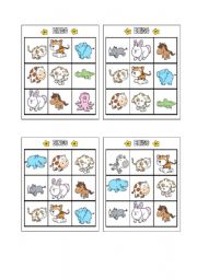 English Worksheet: Bingo - Animals Page 5