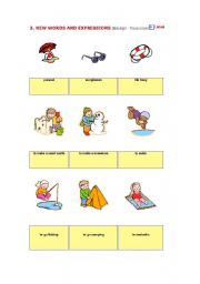 English Worksheet: holidays